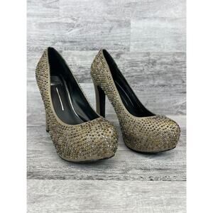 Dolce Vita Womens Size 8M Studded Suede High Heel Pumps
